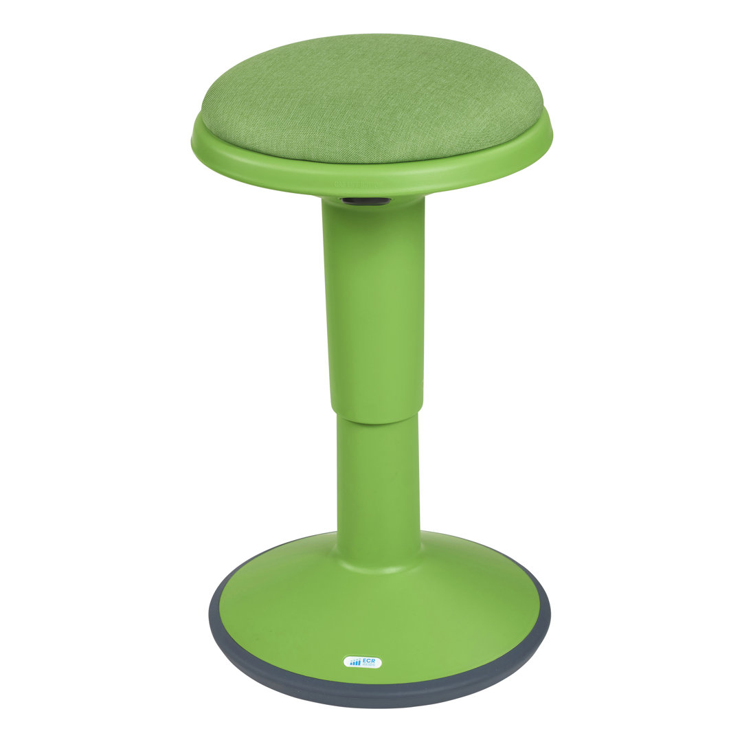 ECR4Kids Sitwell Wobble Stool with Cushion, Adjustable Height, Active Seating ECR4Kids Seat 