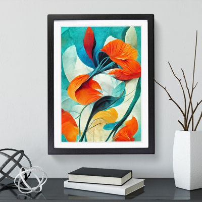 Delicate Abstract Floral No.1 - Single Picture Frame Painting