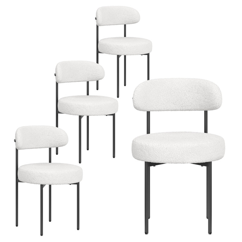 Chaise rembourrée Keerthika, Beige
