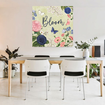 Indigo Garden II Flower Art