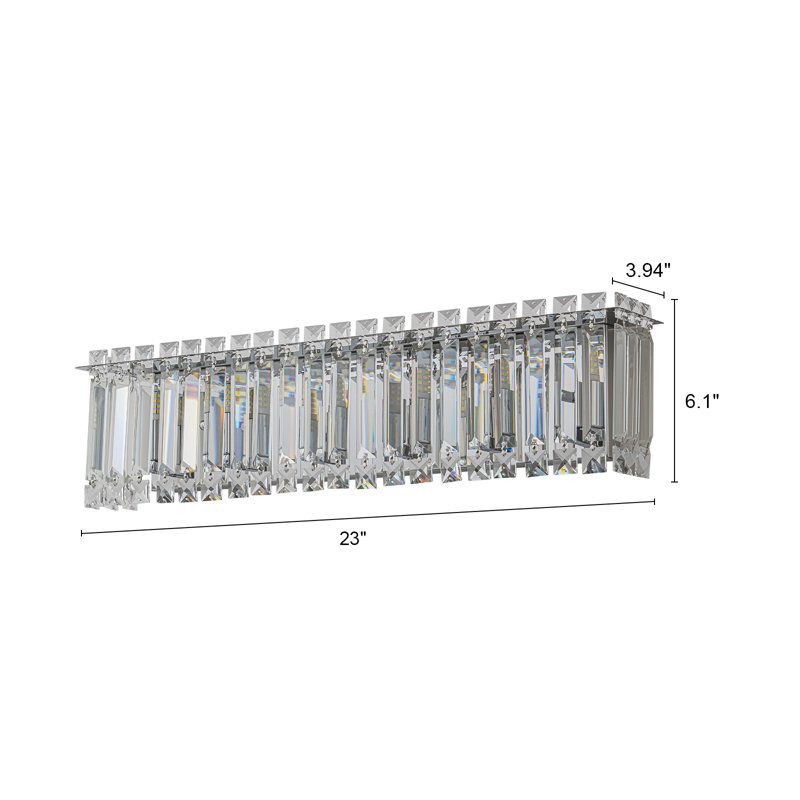 6-light Dimmable Vanity Light, Chrome