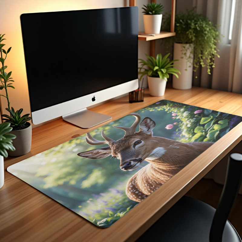 Polyester Desk Pad, 14.4x12.1