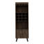 Armoire de bar, support à vin intégré à douze portes, armoire à deux portes, deux tablettes