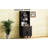 Modern Storage Cabinet, 5 Tier Bookshelf With Drawer, Black Finish, Solid Wood Legs, Ideal For Home Decor Tall Cabinet Living Room, Black, Gourd-Shaped 3 Open Shelves, Adjustable-645594764