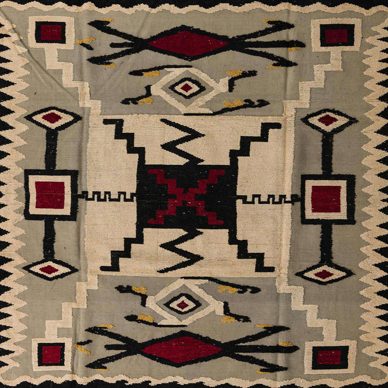 Abstract Indoor Rug, Square 8'