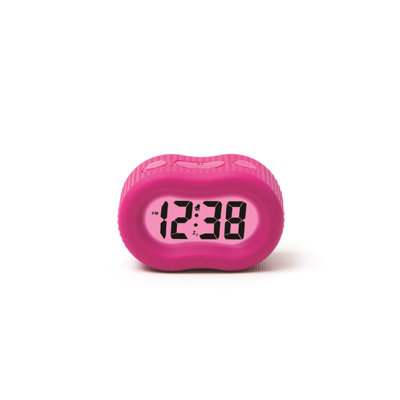 Digital Rubber Electric Tabletop Clock with Alarm