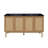 Classe 60" Freestanding Bathroom Vanity in Golden Oak with Black Double Basin Sink Top