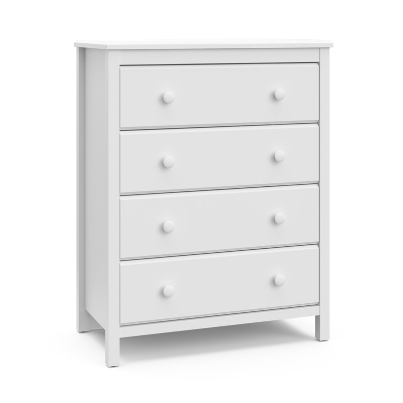 Commode 4 tiroirs Alpine, Blanc