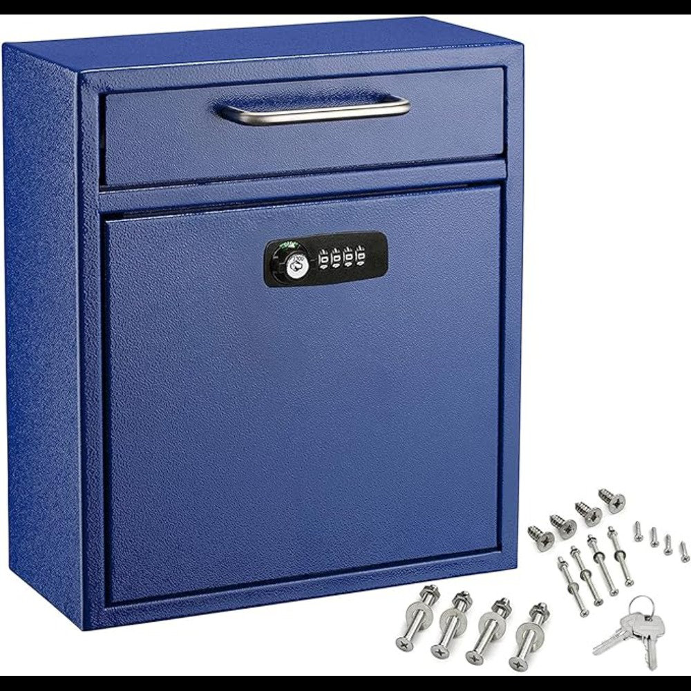 Invenitiah Wall Mount Mailbox Combination Mailbox With Keys Durable