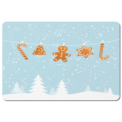 Gaskins Polyester, Wood/Bamboo No Pattern Rectangle Placemat