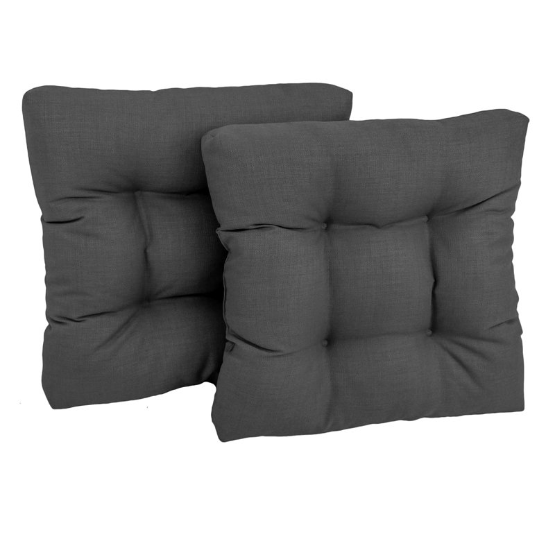 Outdoor 5'' Seat Cushion, Gray, 2, Polyester