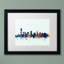 «Jersey City NJ Skyline Blue», impression encadrée-17767777-40179812-69487650
