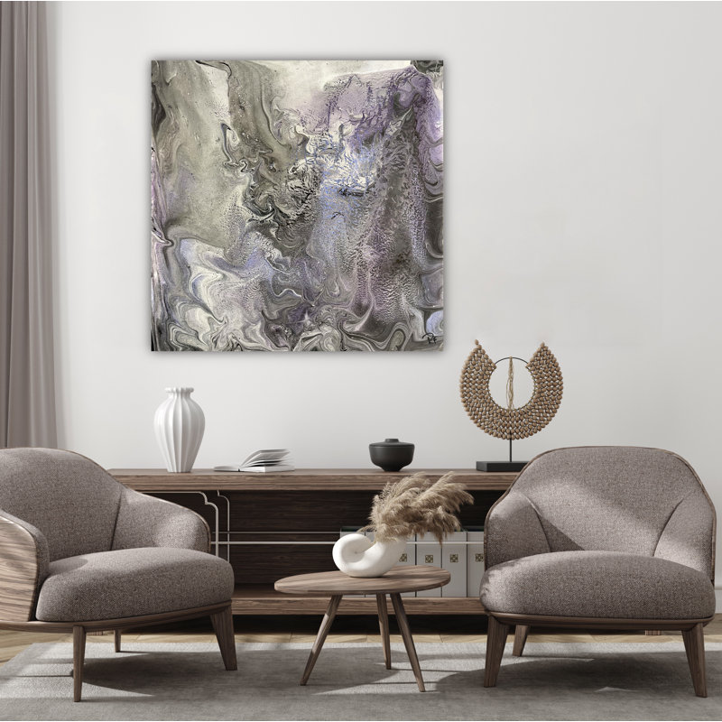 Moutain Fog by Rachel Farmer - Artist Enhanced Canvas Print, 38" H x 38" W x 2" D, Black Floater Frame Canvas