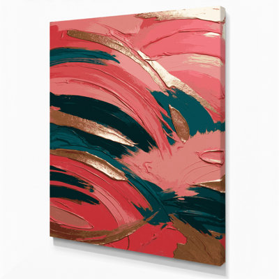 «Abstract Landscape 99», art mural sur toile brune