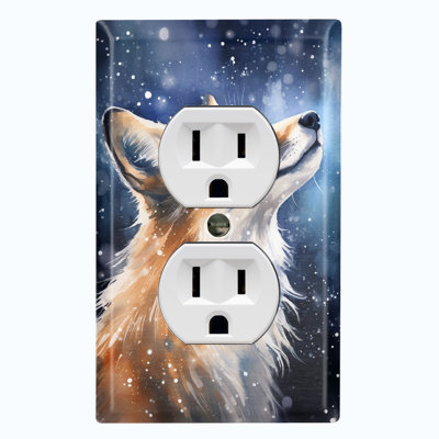 Nature Themed 1 - Gang Duplex Outlet Standard Wall Plate