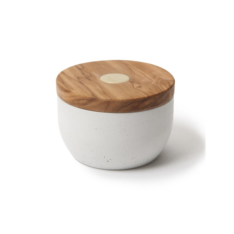 Salière en bois d'olivier Berard France Millenari, Blanc