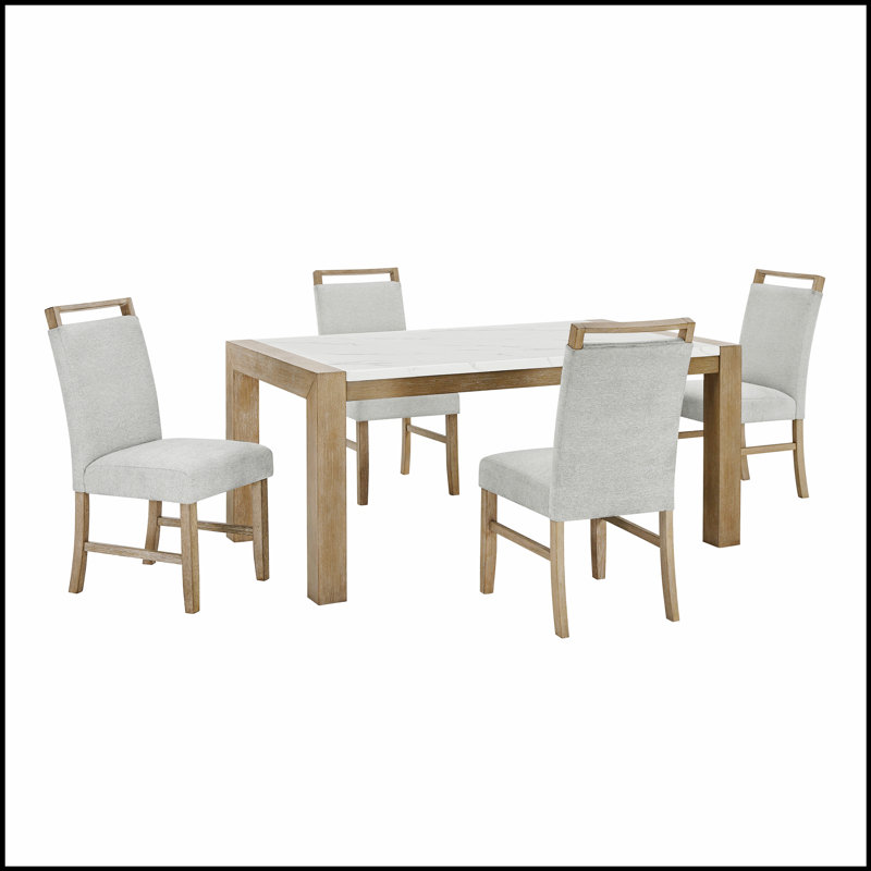 Ensemble de salle à manger Tabitha, 5 pièces: table, 4 chaises