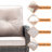 Ilian 7-Pieces PE Wicker Outdoor Patio Conversation Set With Firepit With Cushions-1428654071