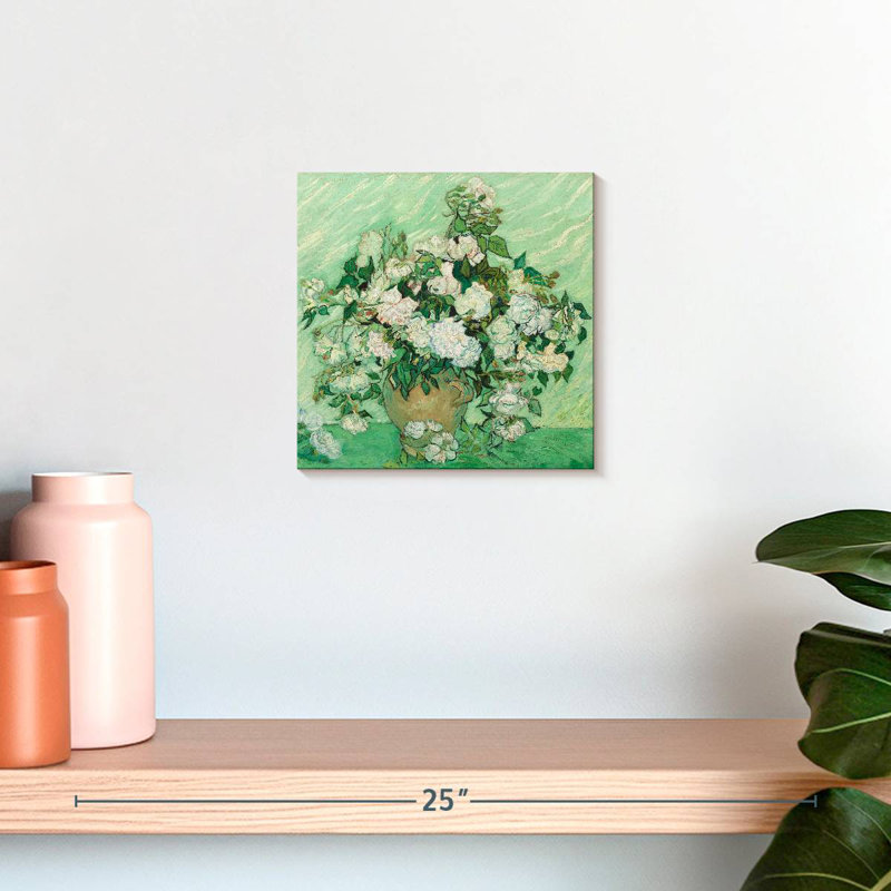 Harnek Green Field Roses, 10" H x 10" W