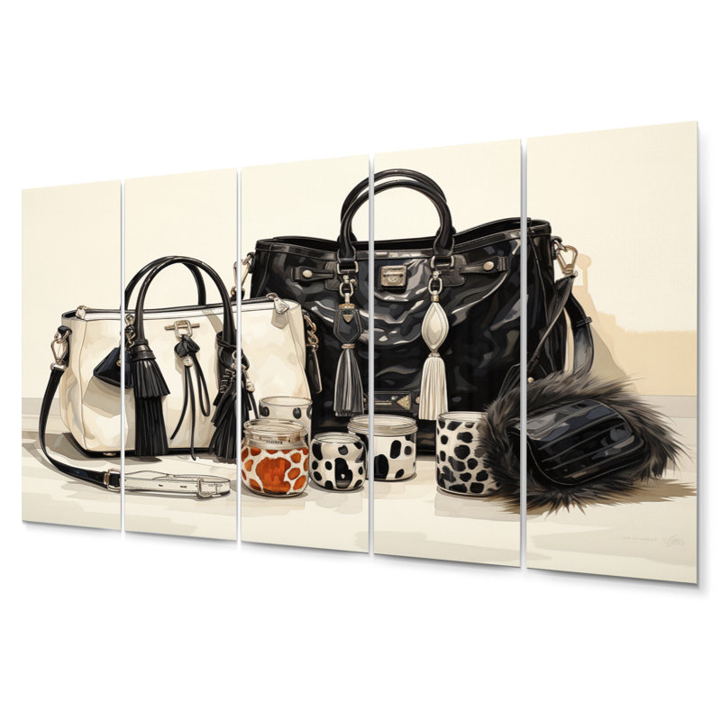 Minimalisme mode sac Envy II - ensemble de décoration murale mode en métal