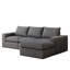 Canapé modulaire en velours côtelé de 99 pouces avec trois coussins, conception à deux coussins pour le style, coussin supplémentaire pour le cou, rembourrage en éponge haute densité à rebond lent, module renforcé de fer, aucune installation-2121829408