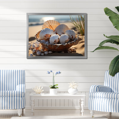«Beach Photo Seashell Sonata I», reproduction d'art sur toile