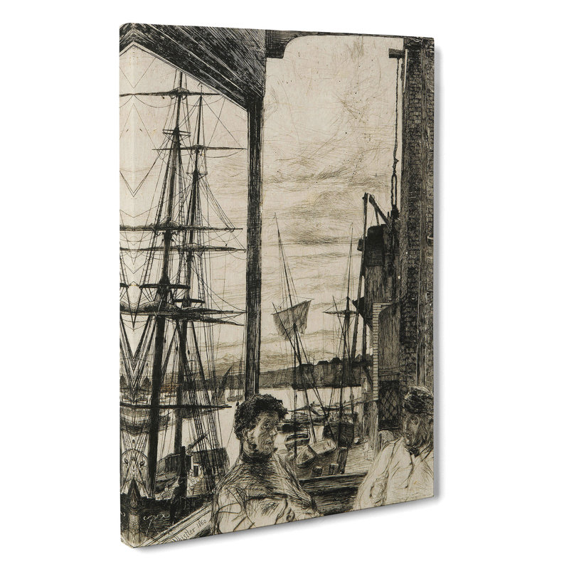 Rotherhithe by James Mcneill Whistler - Wrapped Canvas, 50cm H x 35cm W x 3cm D