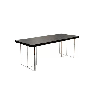Ash Solid Wood Top Dining Table