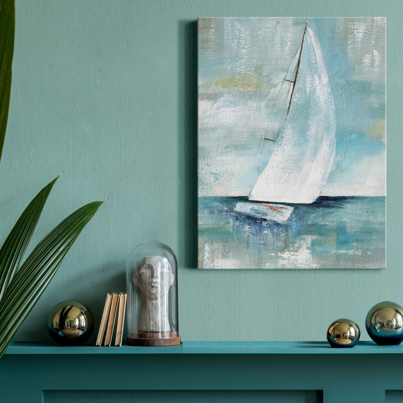 «Come Sailing I» par J Paul, reproduction d'art sur toile tendue, H 20 po x l 16 po x P 1 po