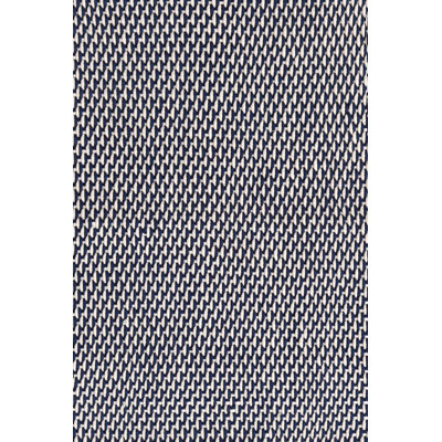 Tapis bleu marine / ivoire tissé à la main à deux tons
