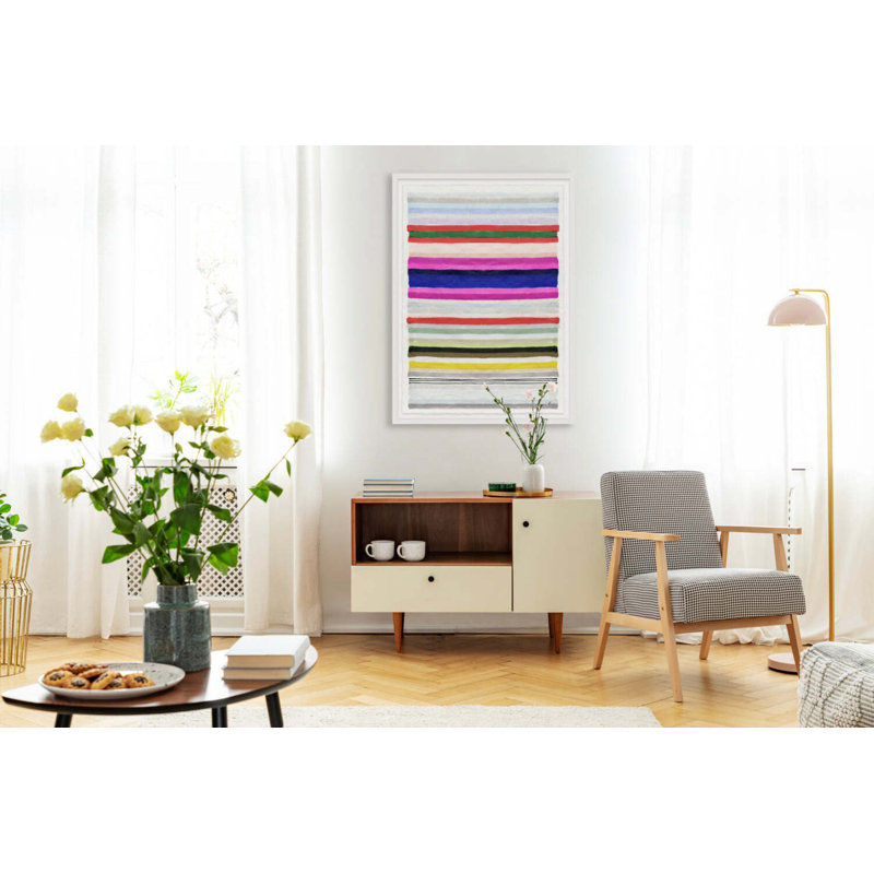 Chromatic Harmony #3 By Kristi Kohut, White Wood, 18" H x 24" W