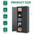 Heavy-Duty Metal Storage Cabinet with Locking System, Adjustable Shelves, Anti-Tipping Design, Ideal for Multiple Spaces