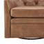 Fauteuil à oreilles pivotant capitonné en similicuir Waverly-104838818
