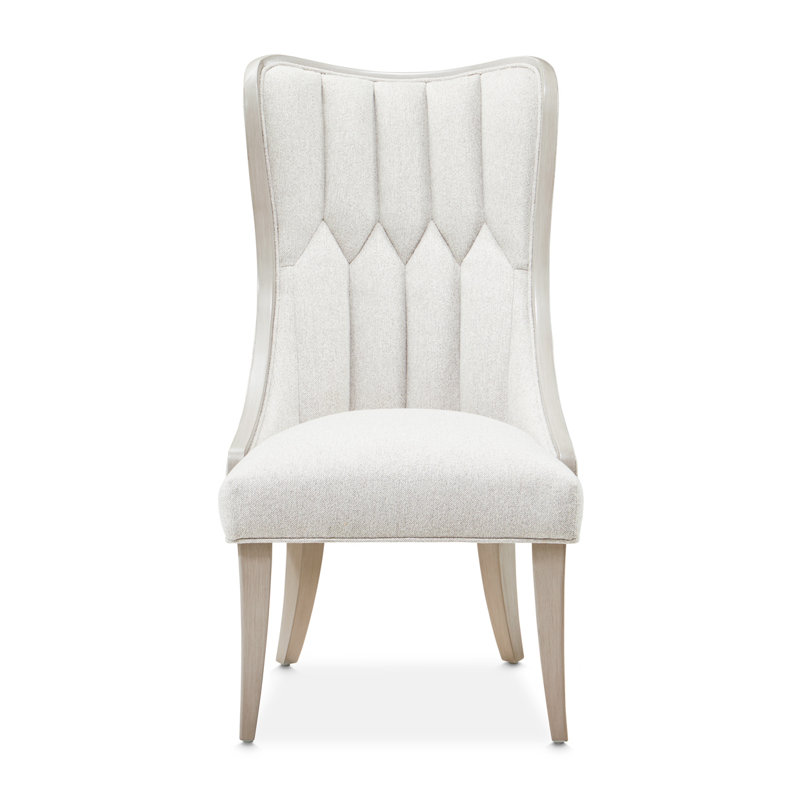 St. Charles Chenille Dining Side Chair - Cirrus/Dove Gray