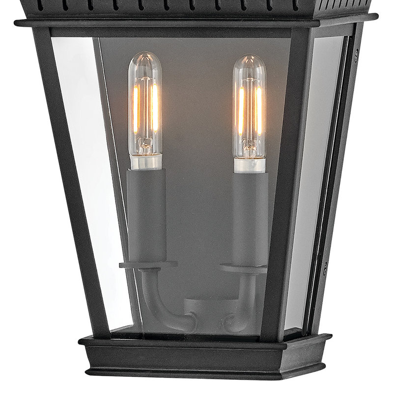 Chapel Hill 2-Light Outdoor Aluminum Wall Mount Lantern