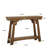 41 Inch Wood Console Table Behind Couch, 3-Tier Small Entryway Table With Storage, Farmhouse Narrow Sofa Table For Hallway, Living Room, Rustic Brown