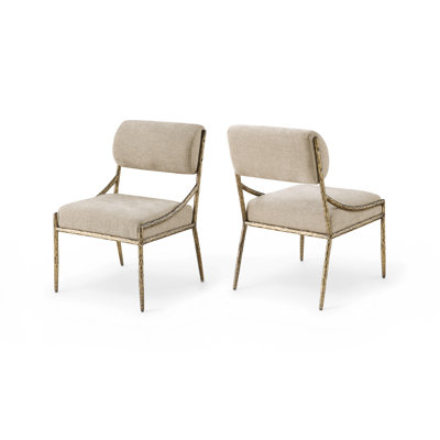 Chaise d'appoint rembourrée Bastille