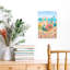 Barcelona Colorful Abstract Architecture Beach Wall Art Print 1 Piece Wrapped Canvas Wall Art-2049074362