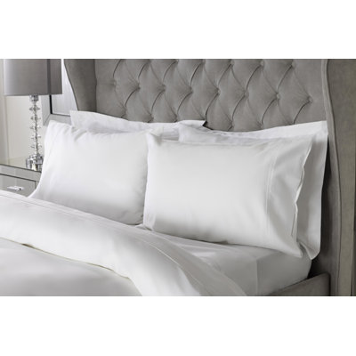 Bamboo 300 Thread Count Plain Cotton Blend Sateen Pillowcase