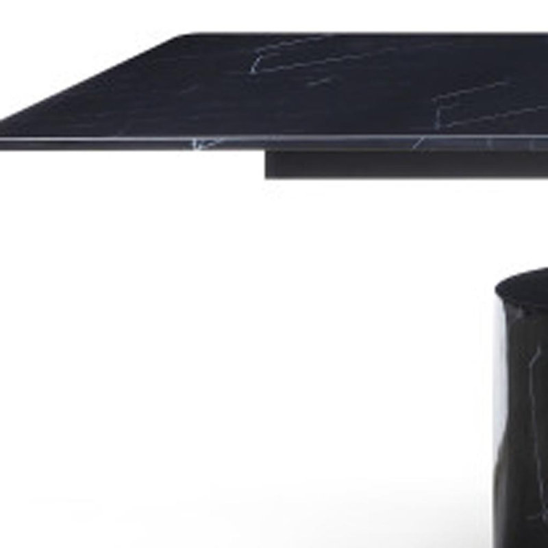 Table de salle à manger 180 po, H 30 po x l 180 po x P 48 po, Blanc/chrome, Marbre