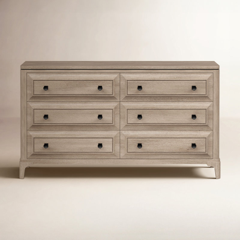 Dana Heights 6-Drawer Modern Dresser with Felt-Lined & Cedar-Lined Drawers