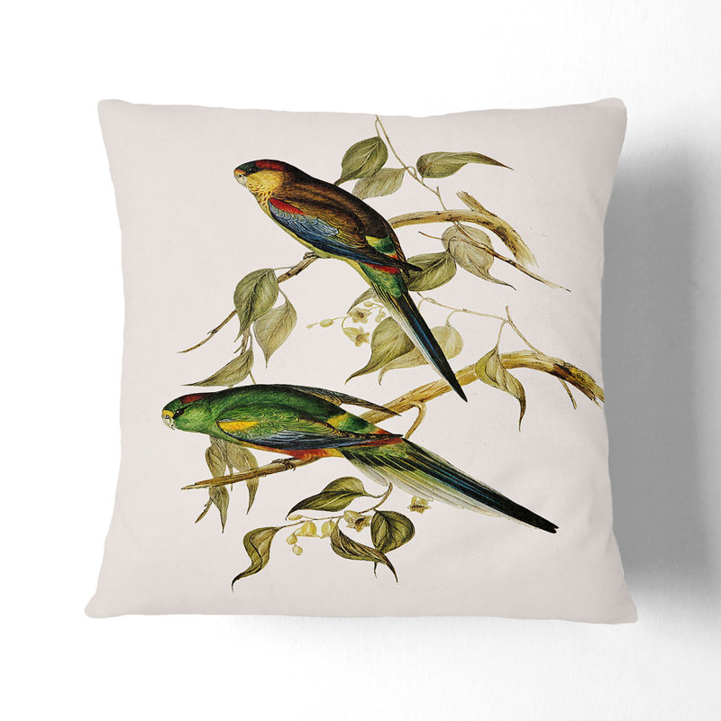 Floral Square Throw Cushion, 40cm H x 40cm W x 15cm D