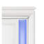 Miroir blanc perle