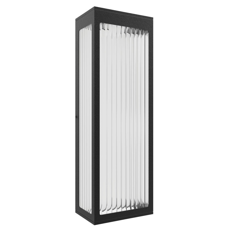 LED Wall Light, Black, 24" H x 6" W x 4" L