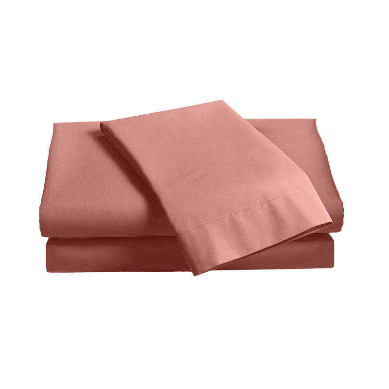 Percale Valance Sheet Polycotton Solid Colour Bed Sheet Single Double King Super King Machine Washable High Quality, Pink