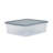Wham 23.5L Box & Lid Pack of 6 Clear/Cool Grey