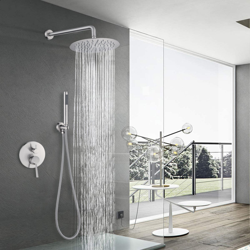 with Rough in-Valve, Brushed Nickel