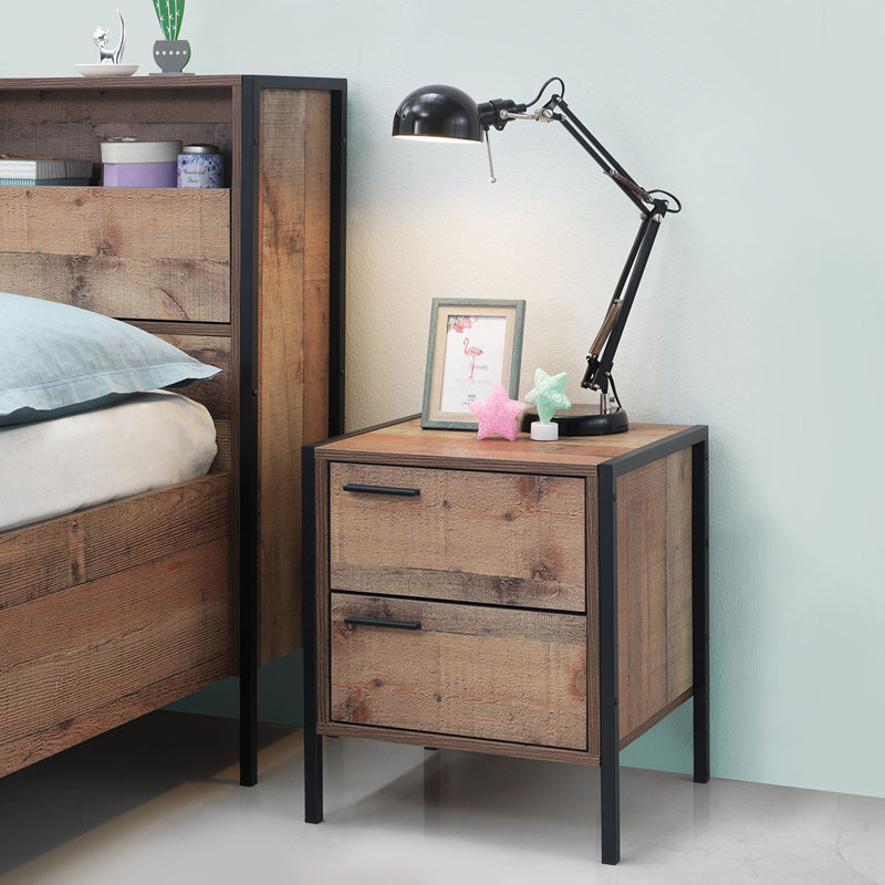 Juno 43.8cm W Particle Board / Chipboard Bedside Table