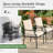 7-piece Outdoor Dining Set, 4 Dining Chairs & 2 Swivel Chairs With Cushions & Rectangular Metal Dining Table With Umbrella Hole, 6 - Person Rectangular Outdoor Dining Set With Cushions, Patio Furniture Set For Porch, Garden, Backyard, Deck, Black