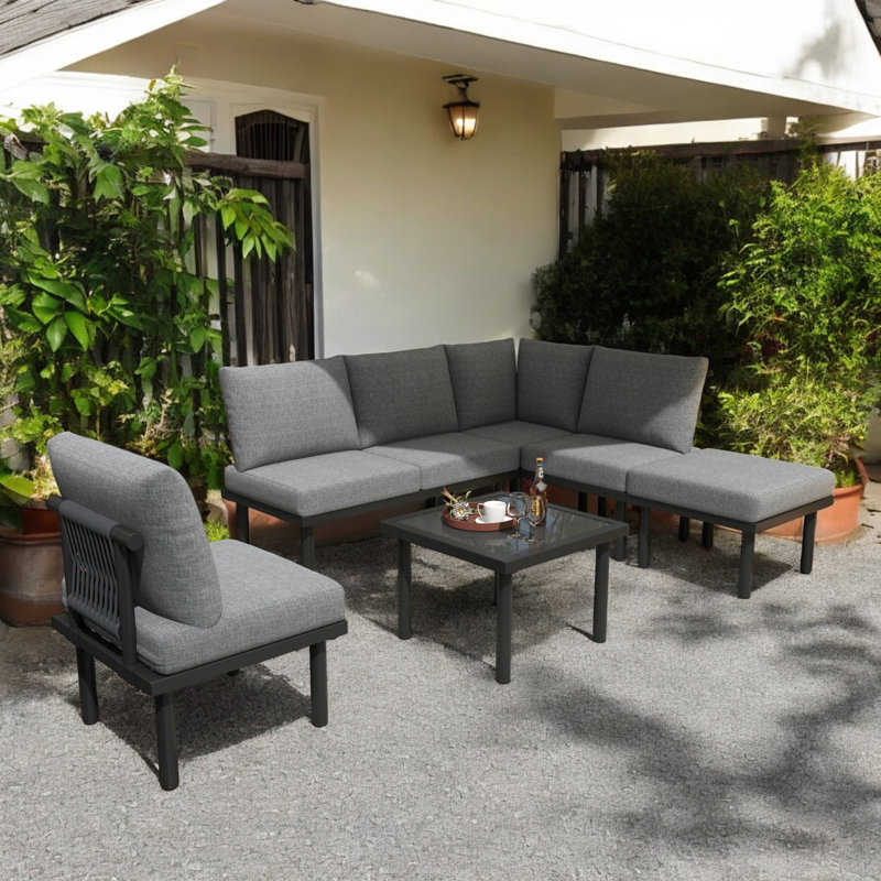 Garden Lounge Set, Grey